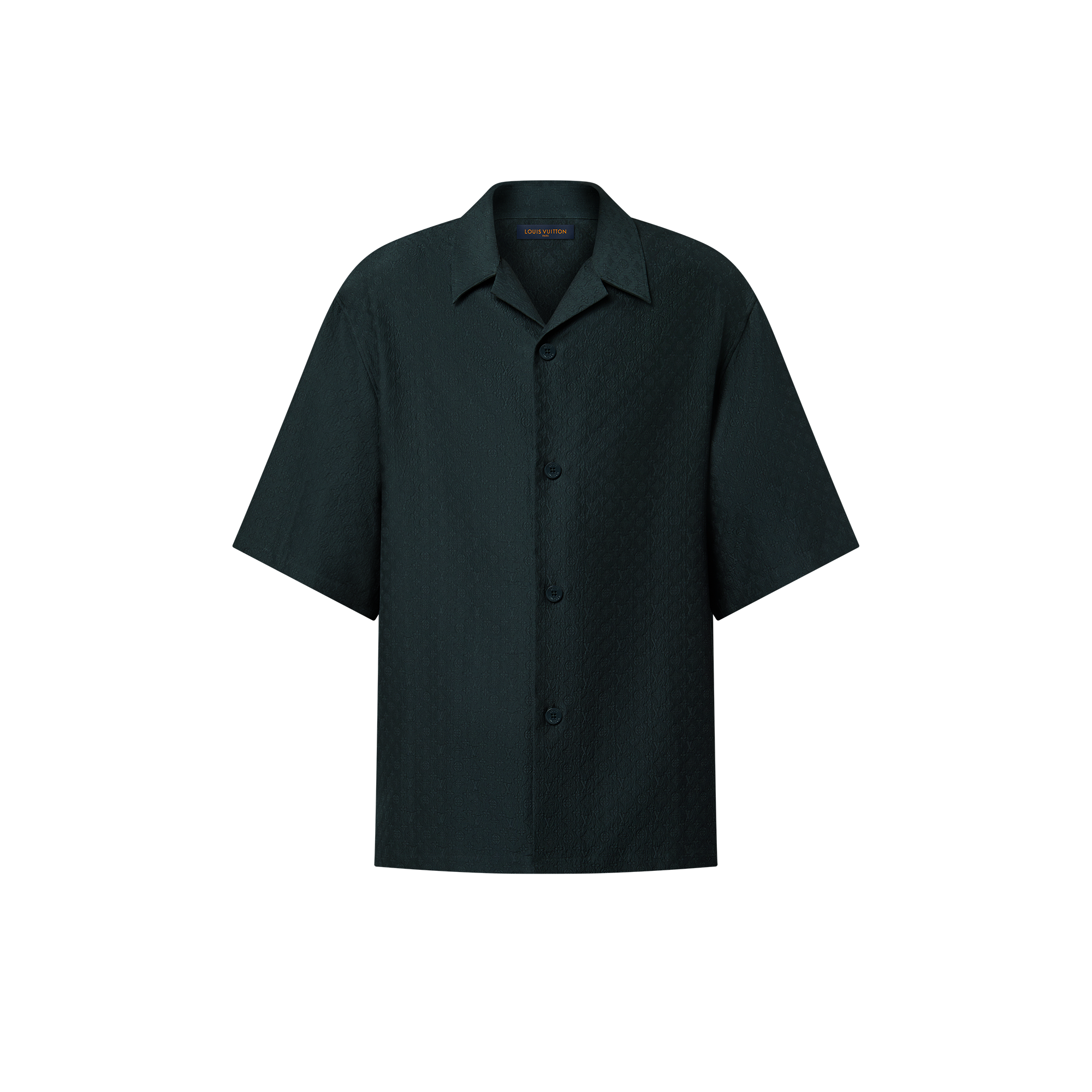 Mini Monogram Silk-Cotton Blend Short-Sleeved Shirt - Men - Ready